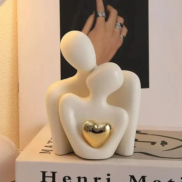 Romantic Embrace Statue | Set Bedroom Ornament Plastic | Modern Style