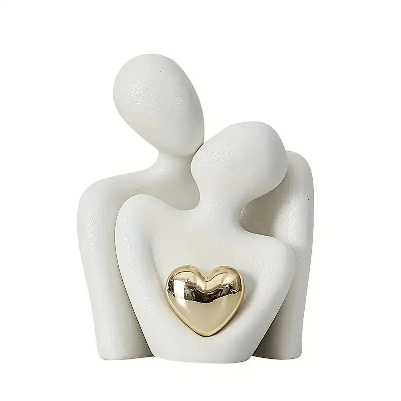 Romantic Embrace Statue | Set Bedroom Ornament Plastic | Modern Style