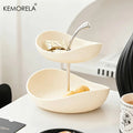 Ceramic Double  Layer / Triple-Layer Fruit Platter Ideal Kitchen Decor