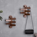 Solid Wood Coat Rack | Foldable Wall Hanger, Nordic Style, Oak Material