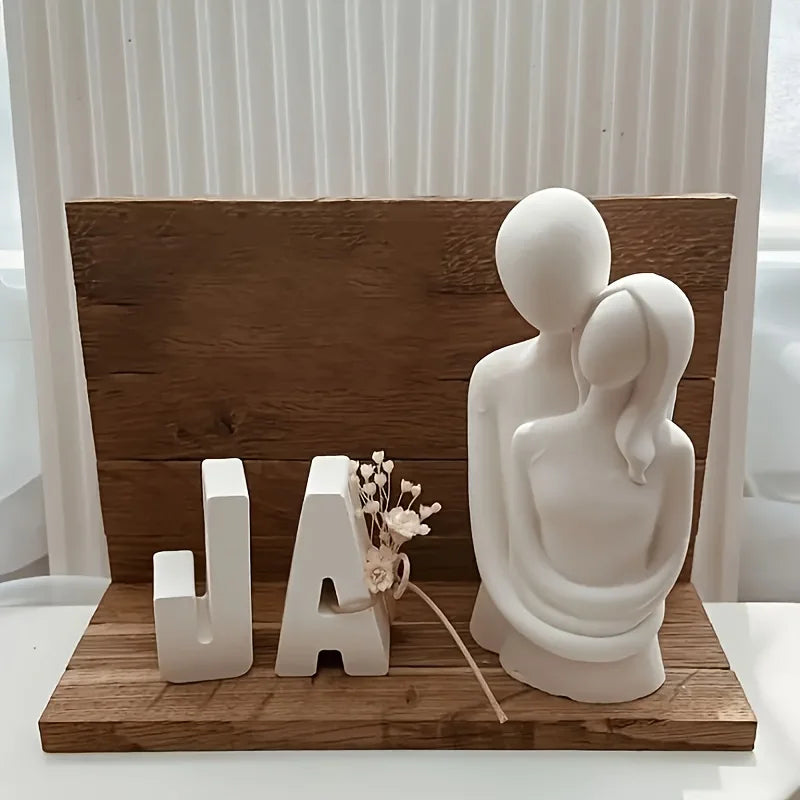 3D Couple Hug Silicone Mold, Soy Wax & Concrete Casting Mold, 1164