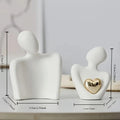 Romantic Embrace Statue | Set Bedroom Ornament Plastic | Modern Style